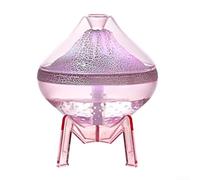 Umidificatori per camera da letto, umidificatore per atmosfera vulcanica, silenzioso, colorato e portatile (rosa)