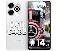 UMIDIGI G9X Cellulari Android 14, 6.75" HD+90Hz Telefono Sbloccato, 8GB+64GB/2TB TF, Fotocamera AI da 13MP, 5000mAh, Telefono Dual Sim-Free, Smartphone 4G/Face ID/Impronta Digitale/GPS/OTG, Argento