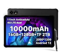 UMIDIGI Rugged Tablet 11" 2K,16GB+128GB/TF 2TB Tablet Android,10000mAh Impermeabile Tablets con Dual SIM 4G LTE,2GHz Octa-Core, Tablets,Dual 16MP, 4 Altoparlanti Stereo,2.4+5G Wifi/GPS/