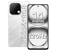 UMIDIGI Smartphone Android 14, 8 (4 + 4) + 256 GB/1 TB TF, bianco