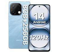 UMIDIGI Smartphone Android 14, 8(4+4) GB+256GB/1TB TF Telefono, 120Hz 6,8" HD+ Telefono Cellulare, Bluetooth 5.2, 5000mAh, Octa Core, 4G Dual SIM/Face ID/Fingerprint/13MP/GPS/OTG-Note 100A Blu