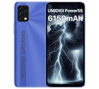 UMIDIGI Smartphone Power 5S con 6150mAh, Android 11 Telefone 4GB+256GB Espandibile, 6,53"HD+ Schermo, 16MP+8MP, 3 Slot, 4G Dual SIM Telefoni cellulari con 32GB ROM, Face Unlock, Global LTE Bands, Blu