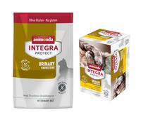 Umido per gatti animonda Integra Protect Adult 6 x 100 g + Crocchette 1,2 kg INTEGRA Protect -40% - Urinary Struvite con Pollo, 6 x 100 g + Calcoli urinari Crocchette, 1,2 kg