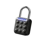 UMIK UMIKSMART Lucchetto a combinazione con codice, lucchetto intelligente con password a 6 cifre, ad alta sicurezza, per scuola, palestra, armadietto, recinto, cassetta degli attrezzi, custodia nera
