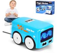 Umikk Magic Mini autobus telecomandato - Giocattolo interattivo con catena di gesti, modalità di fuga e funzione sequenza, veicolo con sensore intelligente per bambini - blu