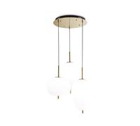 Sospensione Contemporanea Umile Metallo Bianco 3 Luci Led 60,2W 3000K Luce Calda