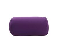 Uminilife, cuscino cilindrico in micro granuli per collo e colonna vertebrale, 31 x 17 cm, i micro granuli morbidi e soffici garantiscono comfort e sostegno durante i viaggi Purple