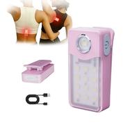 UMIONE USB-C wiederaufladbare Lauflicht, 3 Helligkeitsstufen, aktualisierte 2-in-1-Clip-Licht, IPX7 Wasserdicht kompakte LED-Taschenlampe für Nachtlauf, Arbeit, Joggen, Camping (rosa)