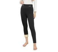 UMIPUBO Leggings Donna Invernali Termici Pantaloni Foderato in Pile a Vita Alta Caldo Elastico Felpati Leggins Collant Invernale Morbido Lunghi Pantacollant Pants (Nero, XL)