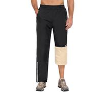 UMIPUBO Pantaloni da Jogging Uomo Invernali Impermeabili Foderato in Pile Pantaloni Sportivi da Uomo Elastico Vita con Coulisse Fleece Jogger Trousers con Zip Tasche Trekking All'aperto (Nero, XL)