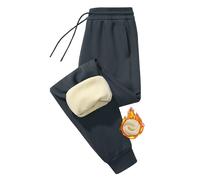 UMIPUBO Pantaloni Donna Invernali Pantalone da Jogging Foderati in Pile Caldo Sportivi Casual Sweatpants Lunghi Termici Pantaloni della Tuta Jogger con Coulisse e Tasches (Grigio Scuro, S)