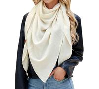 UMIPUBO Sciarpa Donna Triangolo Scialle Pashmina Scaldacollo Caldo Sciarpone Sciarpa Moda Leggera Lungo Tinta Unita Sciarpa Stola Elegante Donna Cerimonia Primavera e Autunno 190x80cm, Beige
