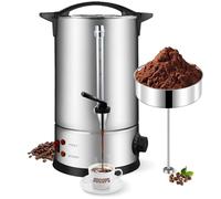 Umisu Percolatore per Caffè 12L con Filtro in Acciaio Inox, Macchina da Caffè Professionale da 100 Tazze, Funzione Mantieni Caldo, Ideale per Eventi, Catering, Tè e Cioccolata