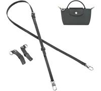 Umiup Kit di cinghie di ricambio per borsa, kit di cinghie compatibili con mini borse Longchamp, borsa a tracolla in pelle regolabile, per mini longcamp tote bag da donna (grigio grafite)