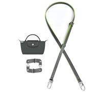 Umiup Tracolla per Longchamp, cinturino in pelle per kit di trasformazione, tracolla in pelle per mini borse, originale Mini borsa Pouch Bag Strap, tracolla di ricambio regolabile (GrayA), Grigio