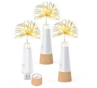 Umiwe Luci della bottiglia, luci della stringa ricaricabili USB, 2024 Luci di fata della bottiglia di vino aggiornate con sughero per Natale
