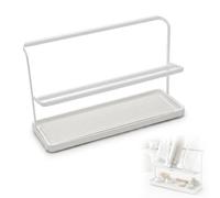 Umllpet 2 Scolabottiglie Strati, Supporto Asciugatura Biberon, Scolapiatti con Vaschetta Scarico Rimovibile, Risparmio Spazio per Bottiglie e Calici da Vino