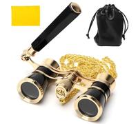 Umllpet Binocolo da Teatro 3x25, Opera Theater Horse Racing Glasses Binocular Telescope Manico Regolabile e Catena, per Concerto Spettacolo Turismo, Regalo per Adulti e Bambini
