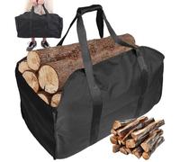 Umllpet Borsa per legna da ardere, grande, per legna da ardere, borsa per legna da ardere, borsa per legna da ardere in Oxford, pieghevole, porta legna da ardere per camino ed esterni, anche come