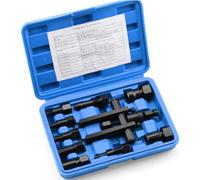 Umllpet Estrattore Cuscinetti Interni 10 Pezzi 8-25 mm Set Estrattore Cuscinetti Regolabile Strumento Smontaggio Preciso Estrattore Universale per Cuscinetti e Sfere Moto Bicicletta Auto Macchina