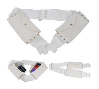 UMMA ESSENTIALS Cintura Ihram regolabile con supporto per telefono, cintura in vita per Hajj Umrah, cintura da uomo Ihram Ahram Ehram - tasche con bottoni per Umrah Hajj, antiscivolo, adatta fino a