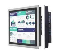 UMOBXKIFN 1pcs 10 12 15 Inch Industrial Computer 17 19 21" AIO PC Panel with Capacitive Touch Screen(19 inch i3 4G 64G)