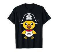 Umori teschio pirati semplici Anatra pirata Maglietta