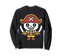 Umori teschio pirati semplici pirata Felpa