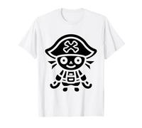 Umori teschio pirati semplici pirata Maglietta