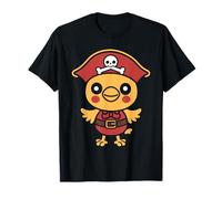 Umori teschio pirati semplici Pulcino pirata Maglietta