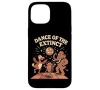 Umorismo animale estinto insegnante di scienze scherzo retrò discoteca danza Custodia per iPhone 15