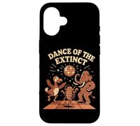 Umorismo animale estinto insegnante di scienze scherzo retrò discoteca danza Custodia per iPhone 16
