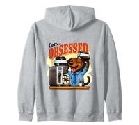 Umorismo Bassotto ossessionato dal caffè Felpa con Cappuccio