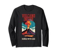 Umorismo Collerico - Volcano Inside Handle With Care Maglia a Manica