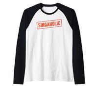 Umorismo Coro Divertente per Cantanti o Scherzo Cantare Maglia con Maniche Raglan