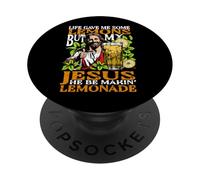 Umorismo cristiano Gesù che fa la limonata La vita ha dato PopSockets PopGrip Adesivo