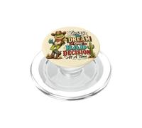 Umorismo del Ranocchio Cowboy: Vivere il Sogno PopSockets PopGrip per MagSafe