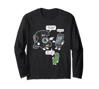 Umorismo del Telefono per Gadget Tecnico Maglia a Manica
