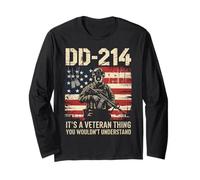 Umorismo di Scarico DD-214 per Orgoglioso veterano degli Stati Uniti Maglia a Manica