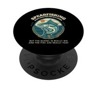 Umorismo divertente pesca subacquea per Spearos, come il pesce in un barile PopSockets PopGrip Adesivo