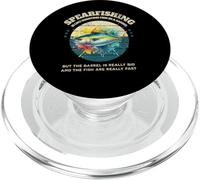 Umorismo divertente pesca subacquea per Spearos, come il pesce in un barile PopSockets PopGrip per MagSafe