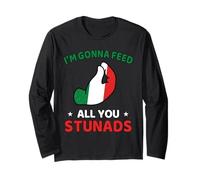Umorismo Divertente Sulla Famiglia E Il Cibo Con Un Detto Maglia a Manica