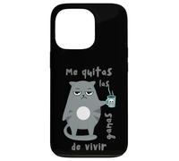 Umorismo gatto tazza caffè cattivo umore sguardo regalo fratello gattino Custodia per iPhone 13 Pro