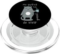 Umorismo gatto tazza caffè cattivo umore sguardo regalo fratello gattino PopSockets PopGrip per MagSafe