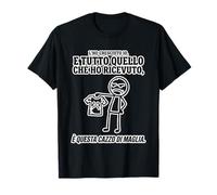 Umorismo Genitori Figlio Ingrato Omino Stick Sarcasmo Doodle Maglietta
