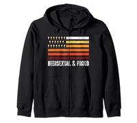 Umorismo LGBTQ Beersexual & Orgoglioso Felpa con Cappuccio