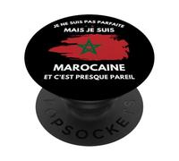 umorismo Maroc je ne suis pas parfaite mais je suis Marocaine PopSockets PopGrip Adesivo