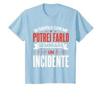 Umorismo Medicina Assistente Medico Infermiera Ospedale Maglietta, Bambini, Celeste, 8 Anni