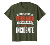 Umorismo Medicina Assistente Medico Infermiera Ospedale Maglietta, Bambini, Oliva, 12 Anni