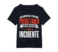 Umorismo Medicina Assistente Medico Infermiera Ospedale Maglietta, Donna Plus-Size, Nero, 5X